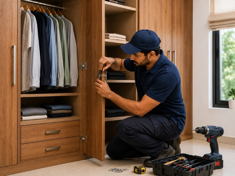 Wardrobe and cabinet carpentry work